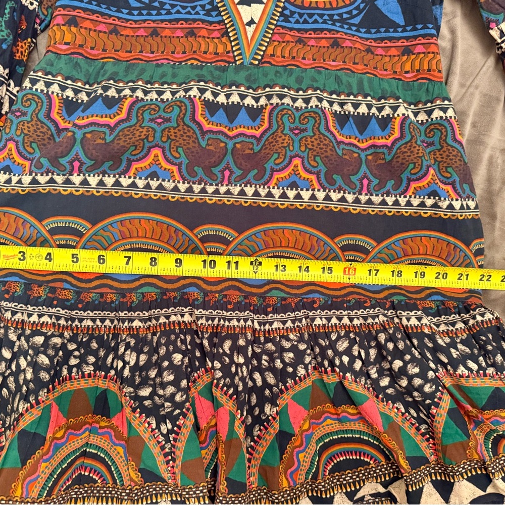 FARM Rio Multicolor Geometric V-Neck Dress - Picture 12 of 13